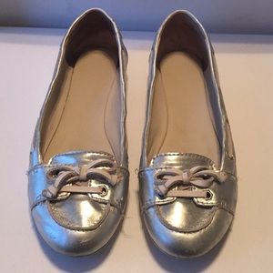 Nine West Clarence Silver Flats